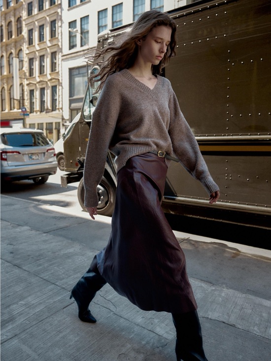 Zara Dresses & Skirts - ZARA faux leather belted midi skirt